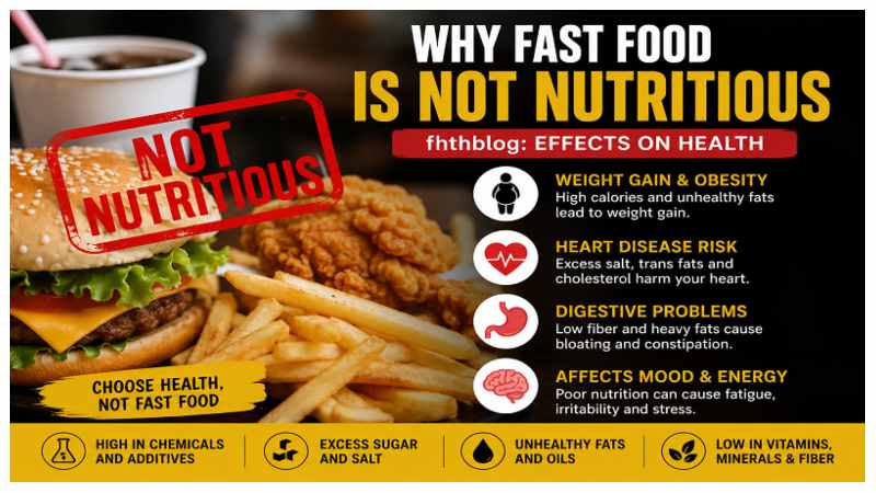 Why Fast Food Is Not Nutritious fhthblog: Effects on Health