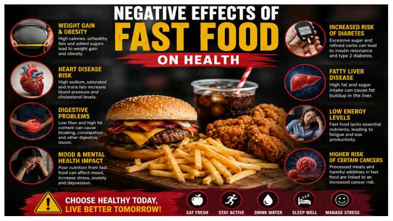 Negative Effects of Fast Food on Health
